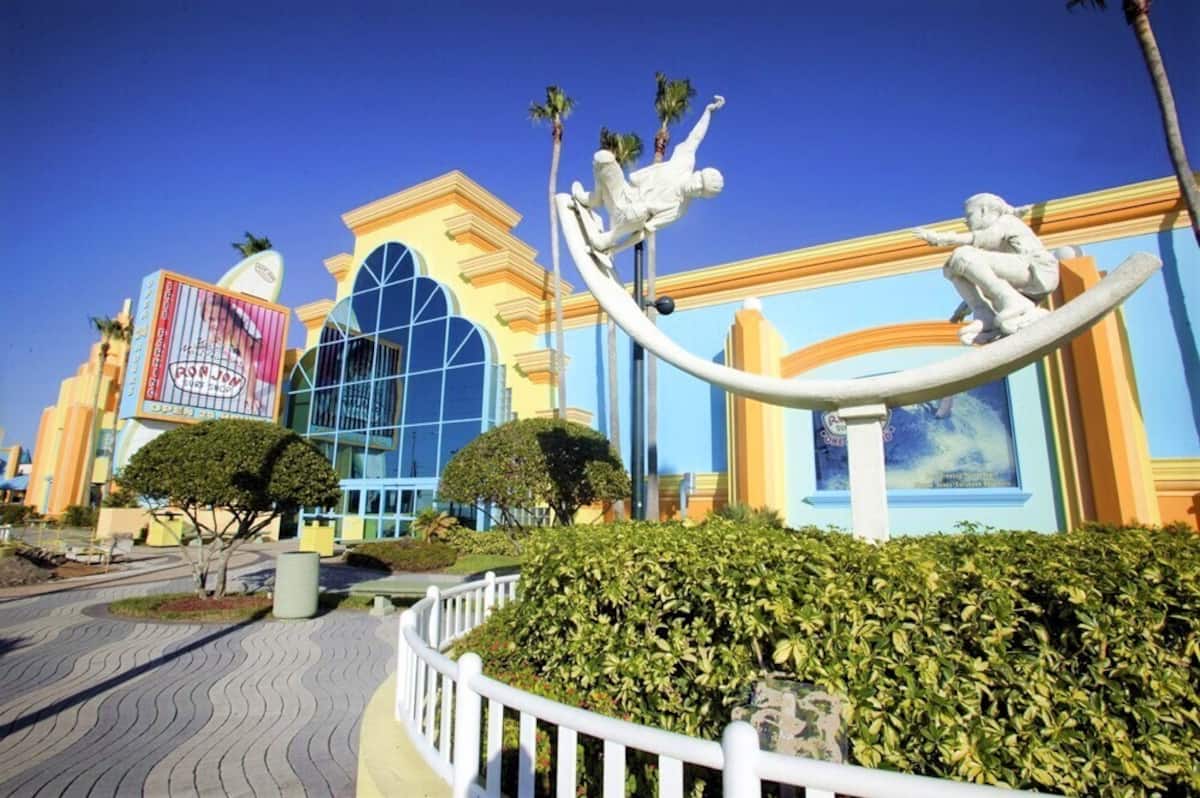 Astronaut sculpture outside a Space Coast attraction